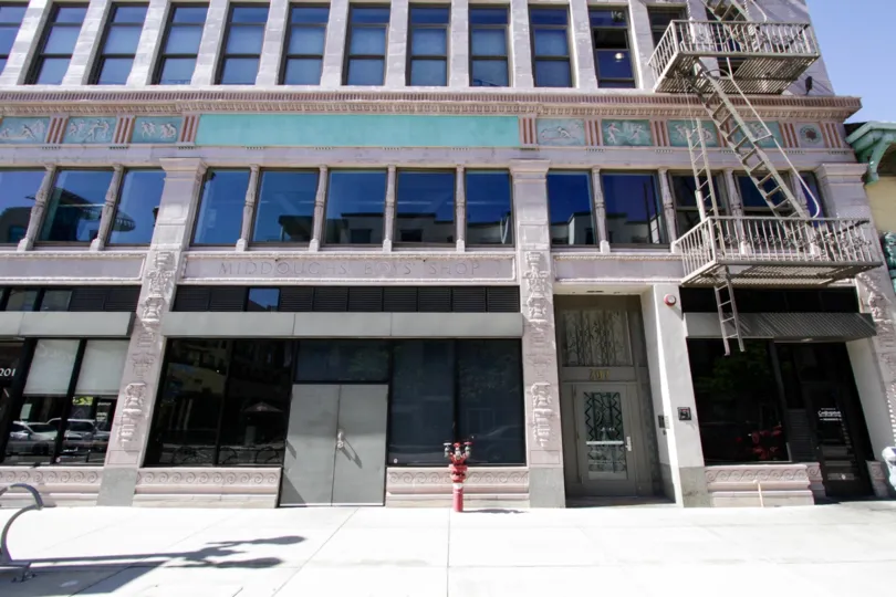 Insurance Exchange Lofts is an art deco inspired building