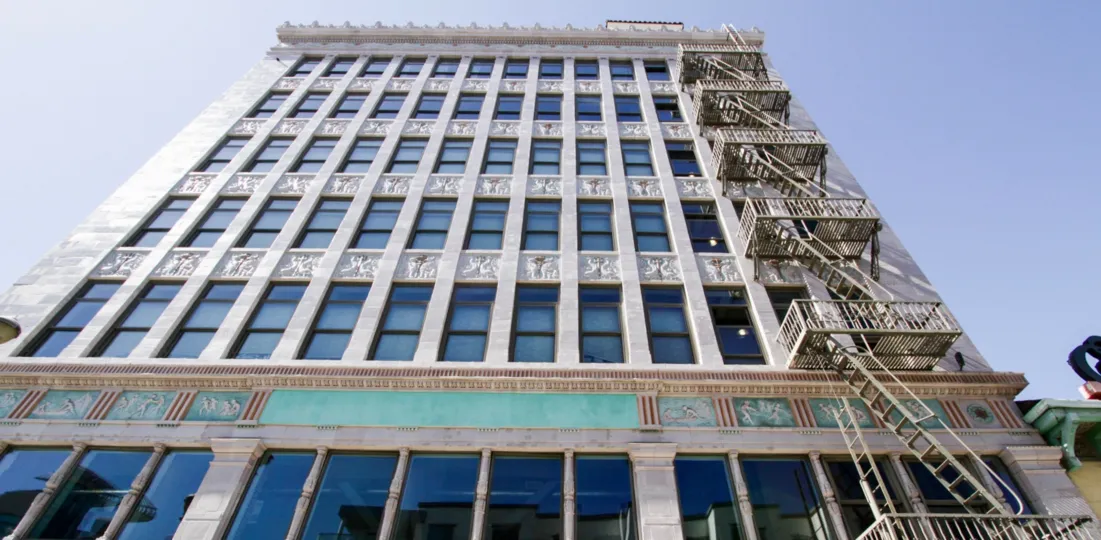 A visually stunning building, Insurance Exchange Lofts is located in Downtown Long Beach
