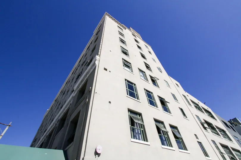 Residents have the windows of their Kress Lofts condos open allowing in fresh air