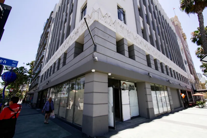 Shops occupy the first floor of Lafayette Building