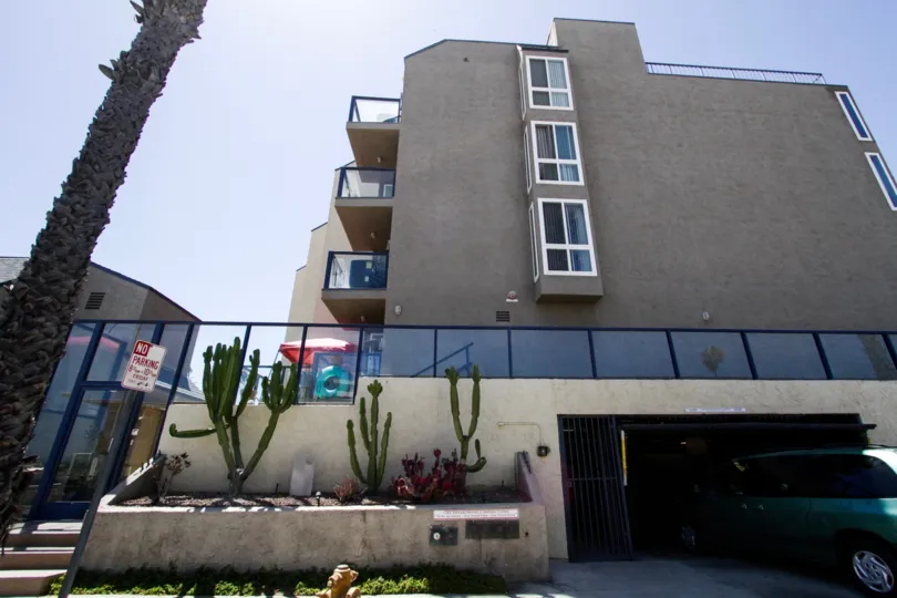 The Ocean Terrace condos have gated parking garages