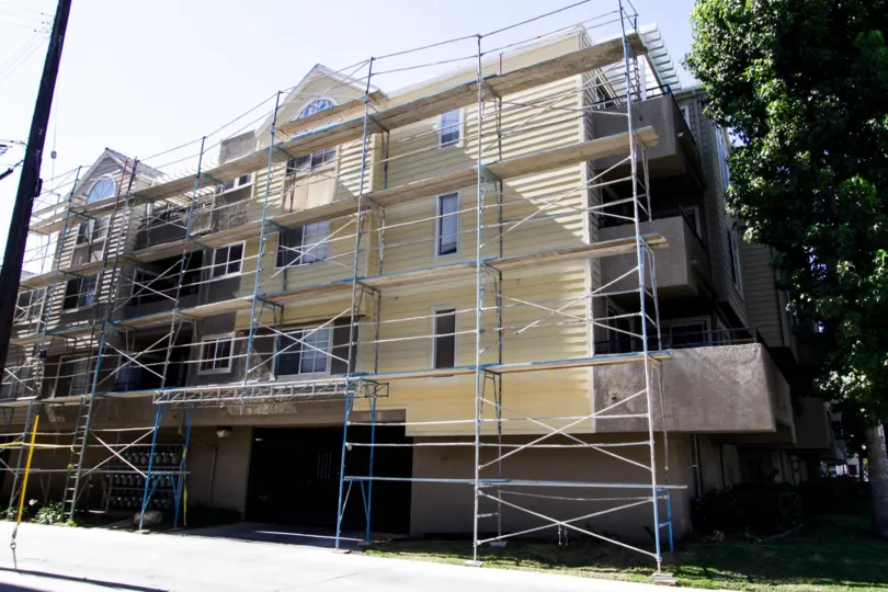 Renovations to the side of Pacific Shores