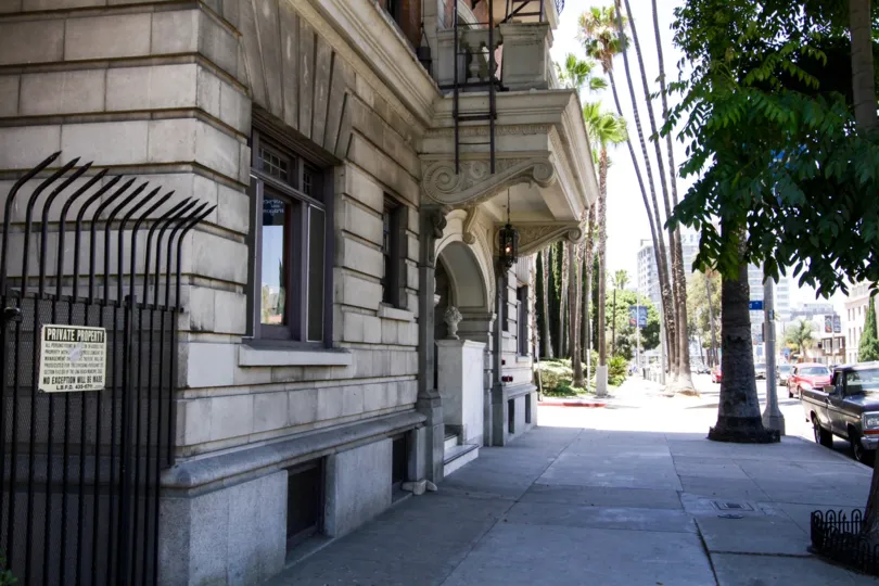 Corner view of the St Regis condos in Long Beach