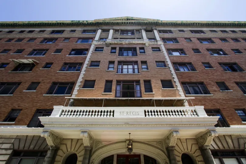 Beautiful architecture on the St Regis condo building