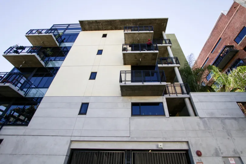 Temple Lofts modern condo building