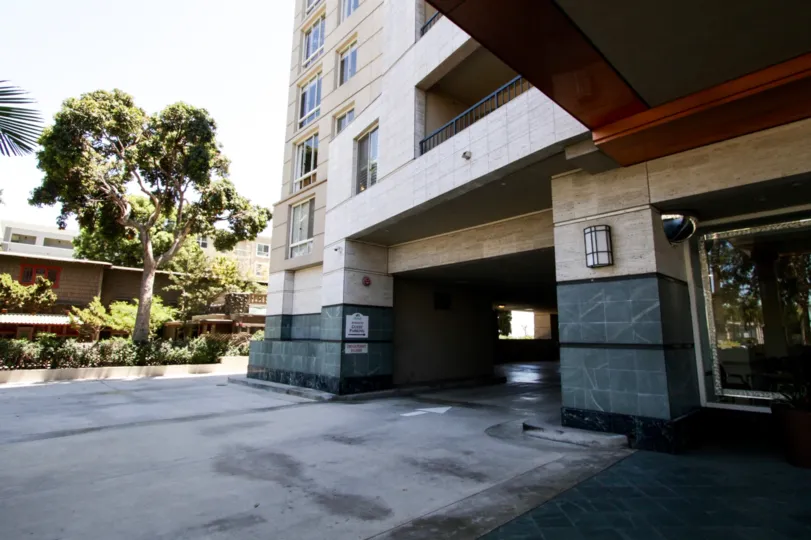 Separate entrance for guest parking at The Pacific