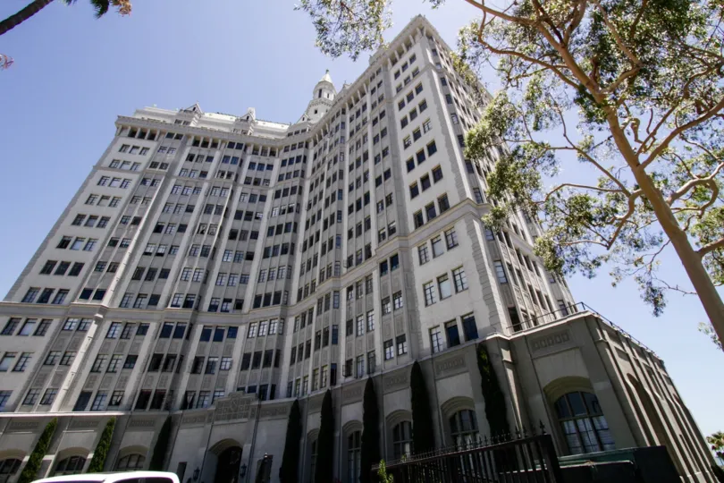 View of the Villa Riviera building