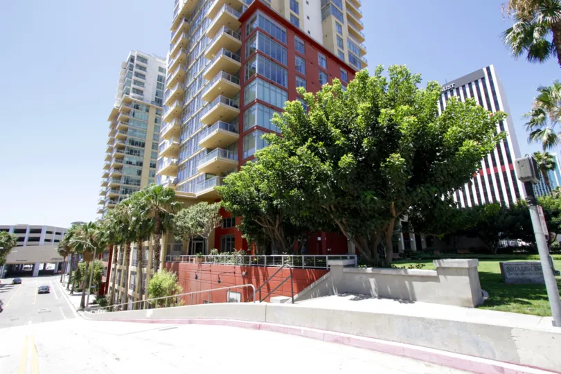 Balconies extend from West Ocean Towers offering amazing views