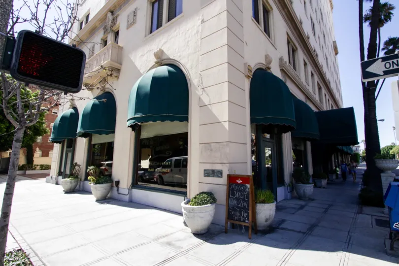 Corner view of The Wilmore from the sidewalk