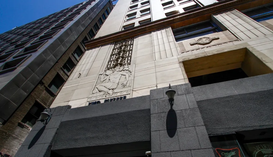 The décor of Bartlett Building Lofts at the entrance