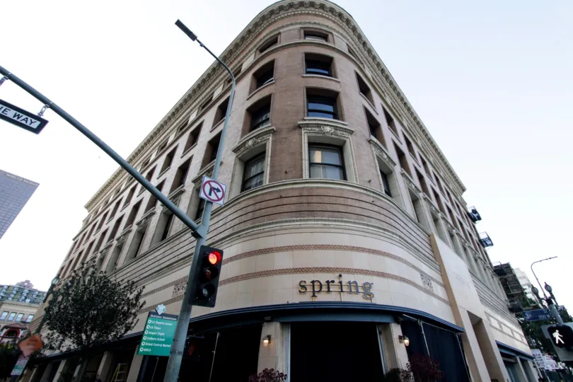 The architecture of the Douglas Building Lofts in Downtown LA