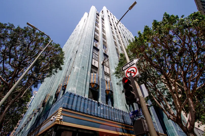 The Eastern Columbia Lofts building in Downtown LA