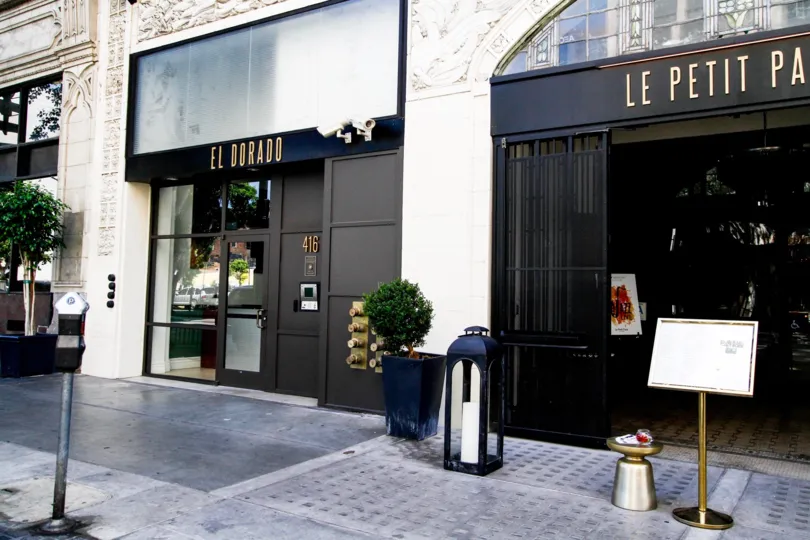 The entryway into El Dorado Lofts