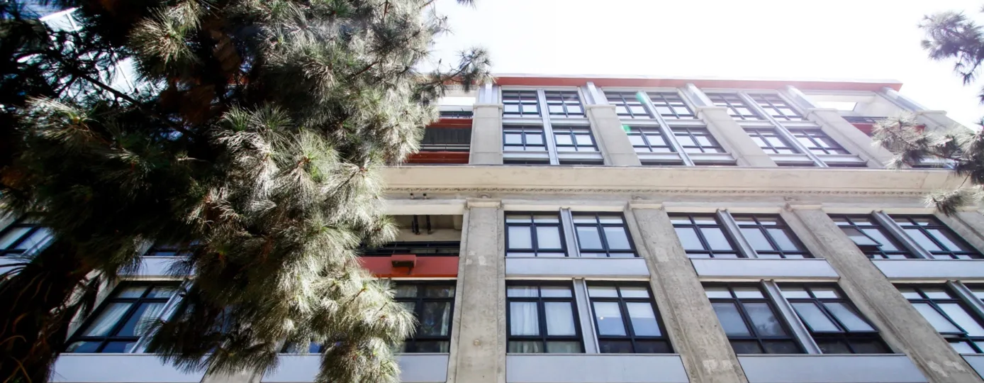 A view of the Grand Lofts from the street