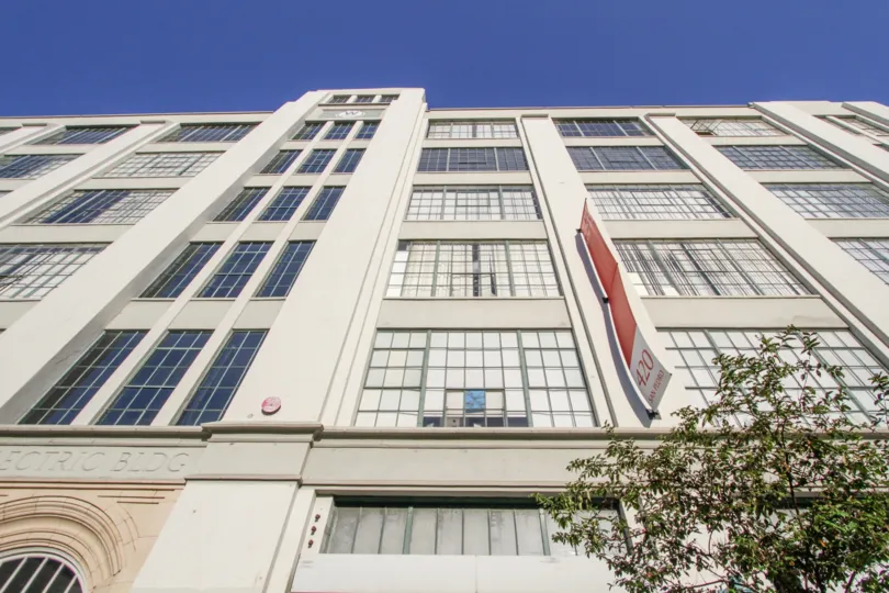 The view of Little Tokyo Lofts from the street