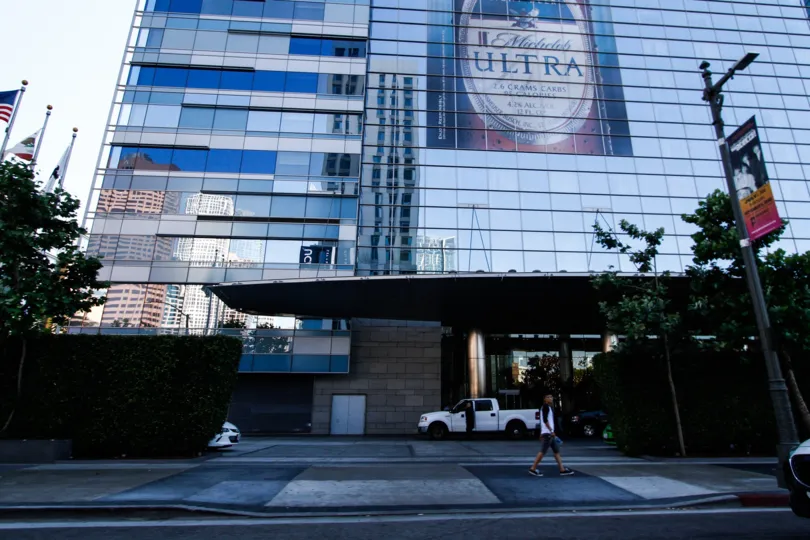 The beauty of the Ritz Carlton at LA Live building