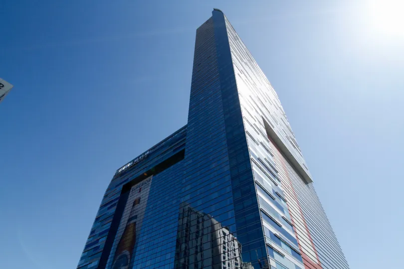 The view of the Ritz Carlton at LA Live