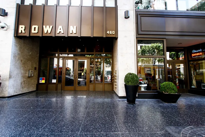 The doors into Rowan Lofts