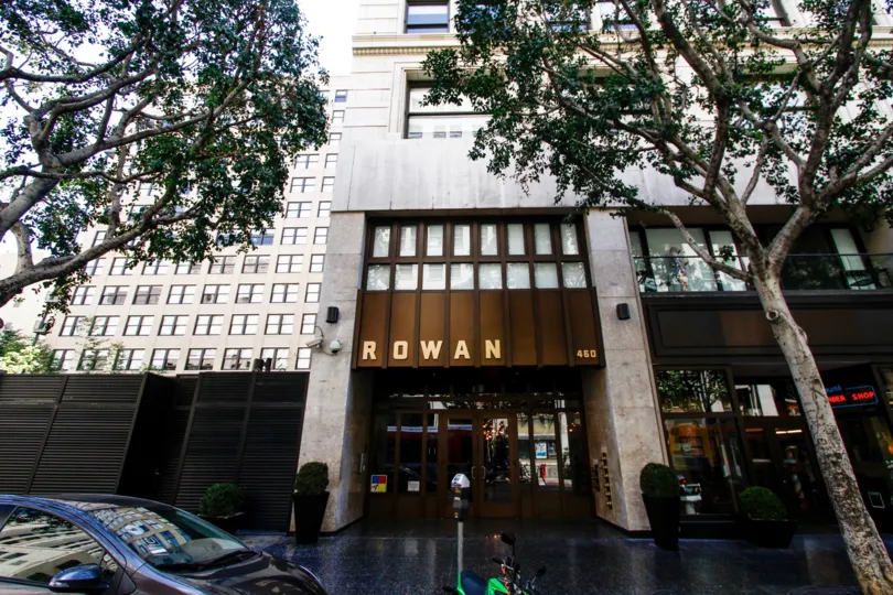 The entryway into Rowan Lofts