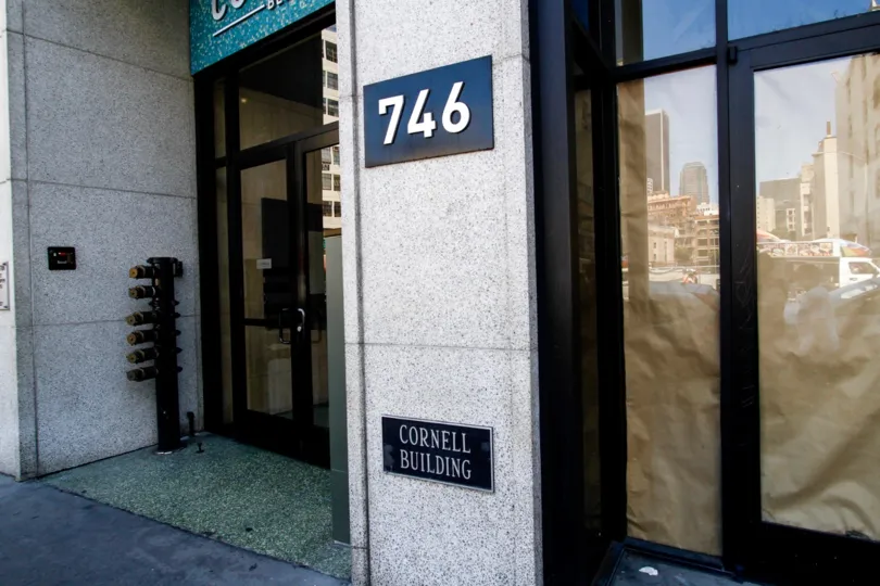 The address for Santee Village in Downtown LA