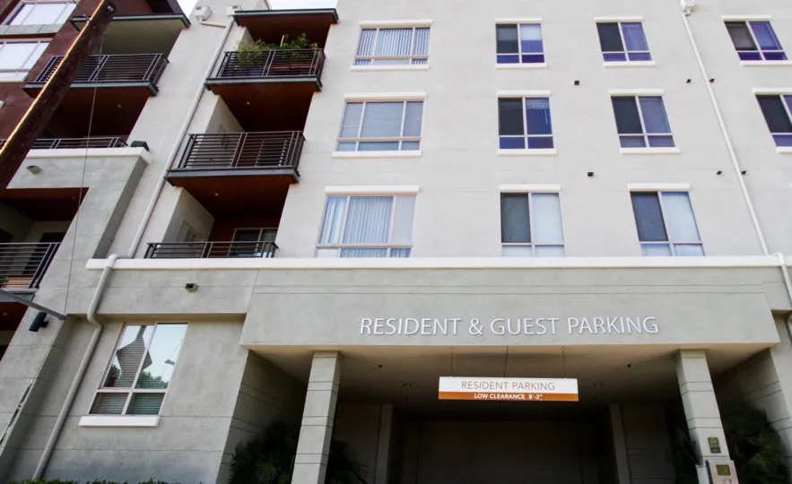 The parking for residents and guests at Savoy