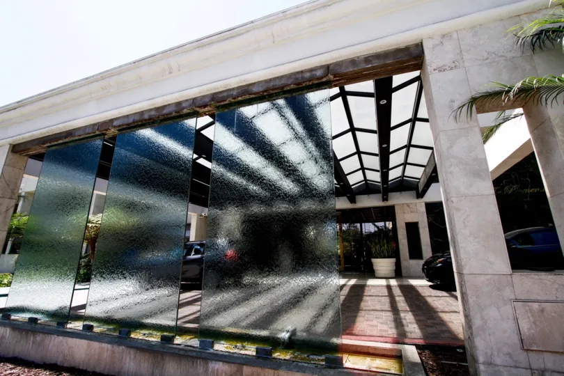 The doors opening into The Promenade
