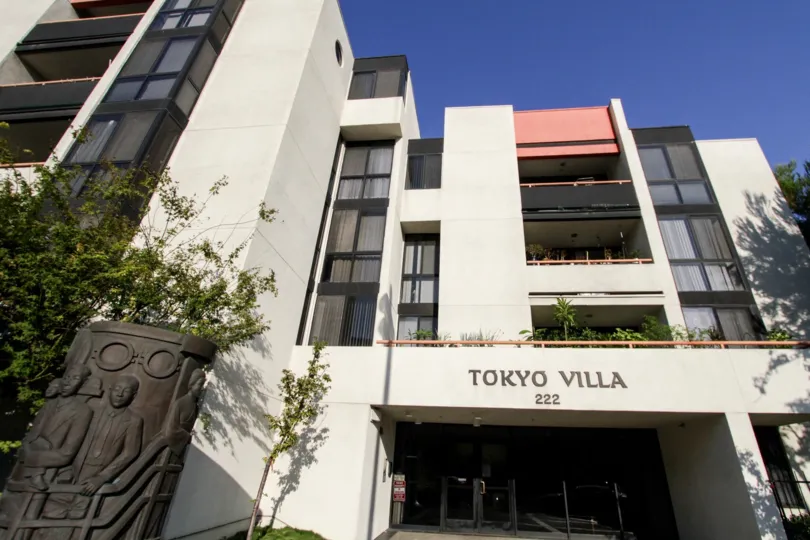 The entrance into Tokyo Villa in Downtown LA