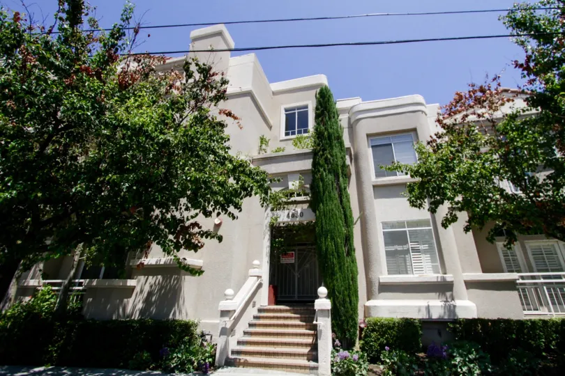 The view from the road of the proud 4630 Woodley Ave