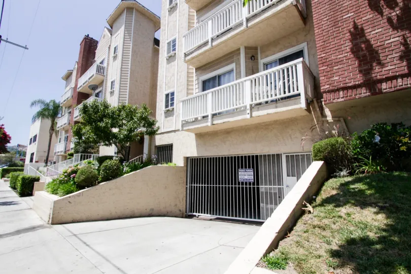 The parking garage at 5135 Zelzah Ave, located under the building for privacy