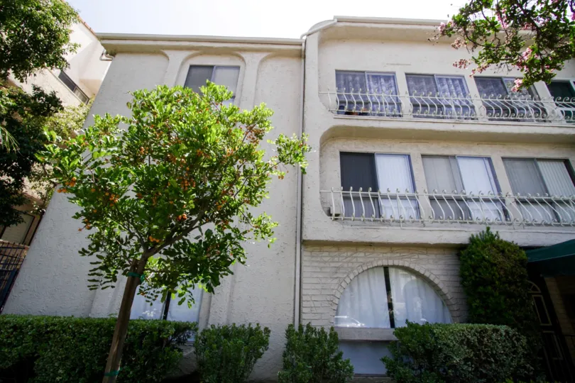 The numerous windows to allow for views of Encino at 5250 Zelzah Ave