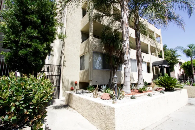 The delicate landscaping seen at 5339 Newcastle Ave in Encino