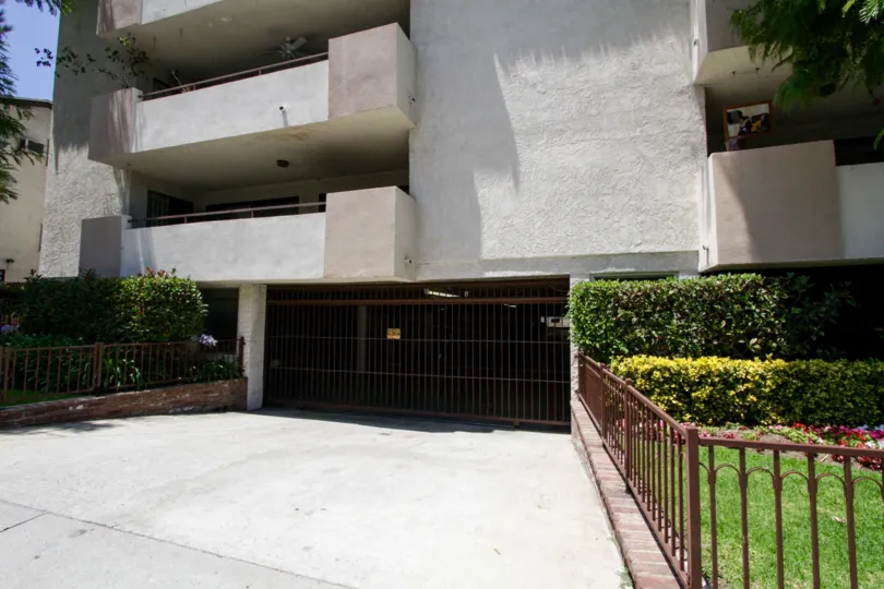 Private parking for the Elegance Encino building