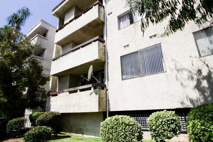 Balcony view on the Encino Horizons building