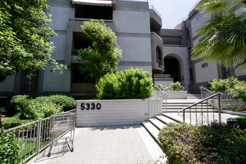 The numbered address displayed at the Encino Spa East