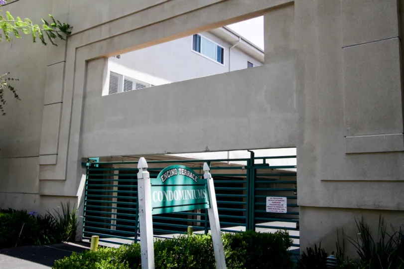 The address sign of Encino Terrace