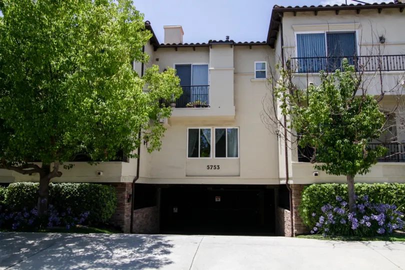 The below ground level parking for the Encino Vista building