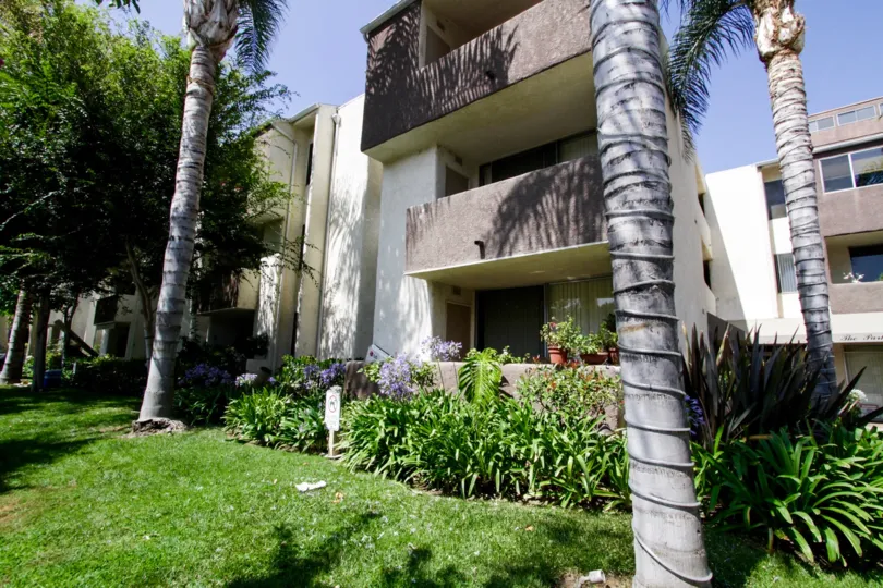 The balconies of units within Park Encino located in Encino