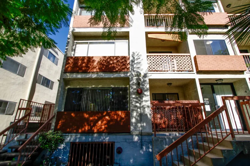 The balconies seen at 1134 Campbell St in Glendale California