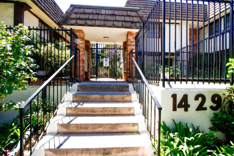 The stairs leading up to 1429 Valley View Rd in Glendale California