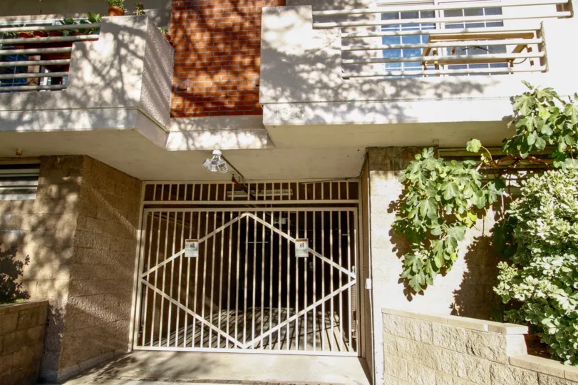 The gate into 1616 N Verdugo Rd in Glendale California
