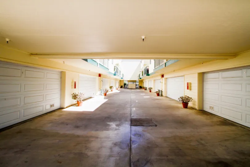 The parking garages at 322 Raymond Ave in Glendale California