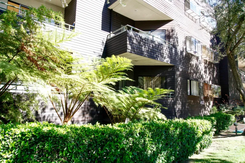 The balconies seen at 412 N Kenwood St in Glendale California