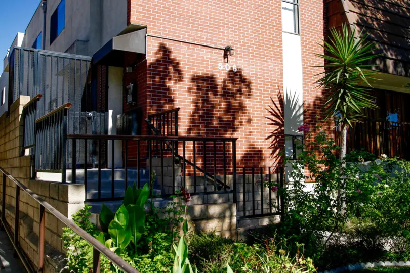 The landscaping around 506 N Kenwood St in Glendale California