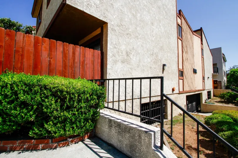 The stairs leading up to 508 Porter St