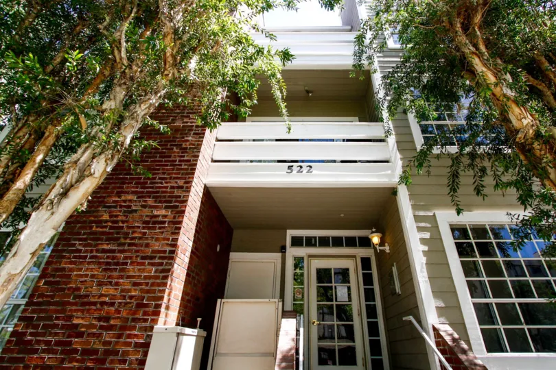 The address at 522 N Jackson St above the entrance