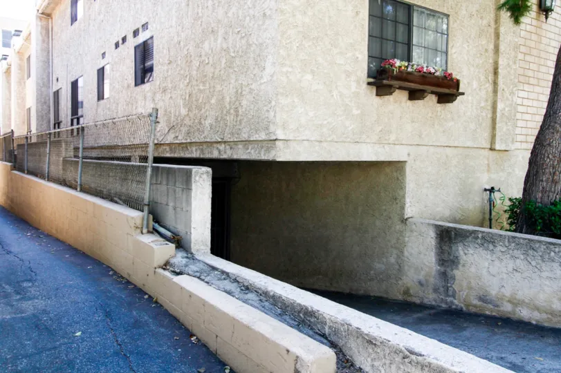 The under building parking for 610 N Isabel St