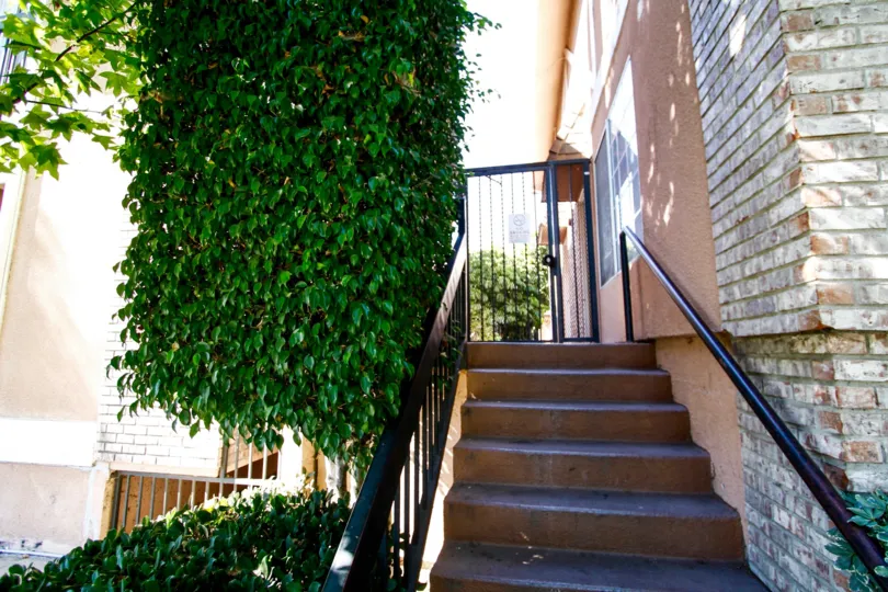The stairs up to Acacia Village