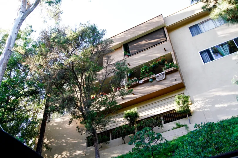 The balconies at the Alpha Terrace Gardens
