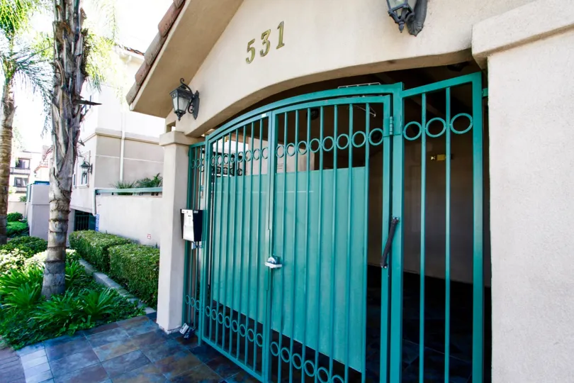The address above the entrance of the Bella Louise in Glendale California