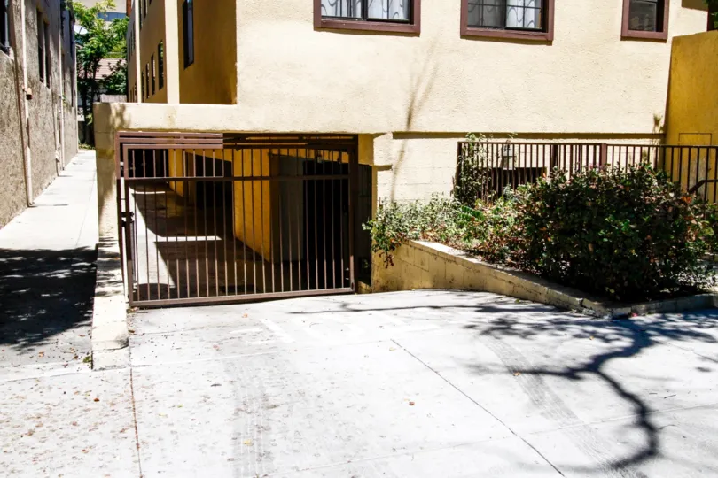 The parking for Burchett Condominiums